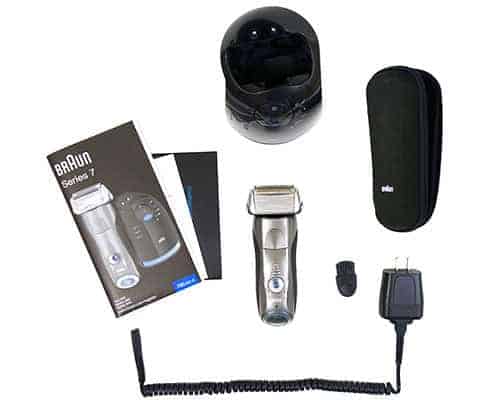 Braun Series 7 790cc-4 electric shaver and accessories in box
