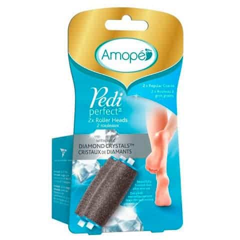 Amope Regular coarse refill pack of replacement rollers for Pedi Perfect foot file