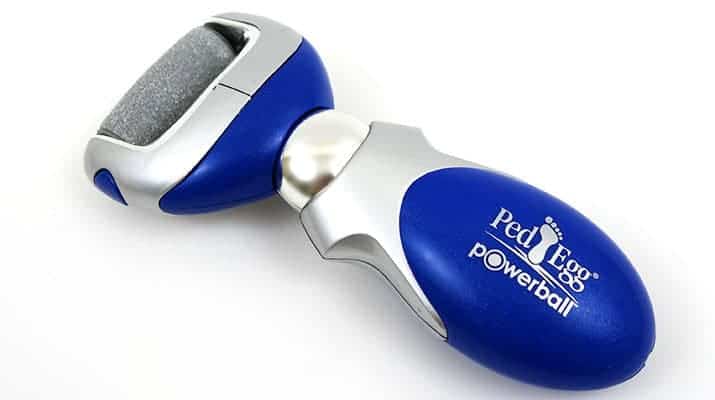 Ped Egg Power Ball Rechargeable Callus Remover – Purple, Includes Extra Roller