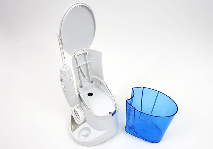 Waterpik Complete Care 5.0 with reservoir removed from base station