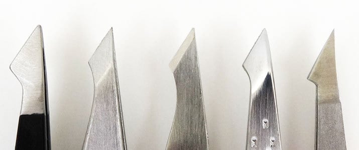 The Best Tweezers for Eyebrows, Chin Hair and Splinters 24 Pointed slant tweezers side by side comparison